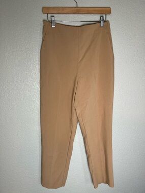 Zara Straight Leg Pants in Camel Tan